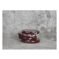 Sous-verres modernes en marbre blanc naturel, motifs personnalisables, vente en gros, pour la maison, les restaurants, les mariages et les fêtes