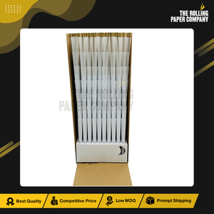 Fournisseur de quantité en vrac de papier de pâte de bois de riz pur blanchi fabriqué à fumer des cônes pré-roulés personnalisés 98/26MM au prix d'usine - Product Image 5