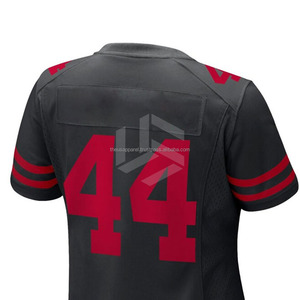 Wholesale Unisex Regular Fit Short Sleeve American Football Jersey Customizable <b>T</b>-<b>Shirt</b> Mesh Custom Logo & Color - Product Image 5