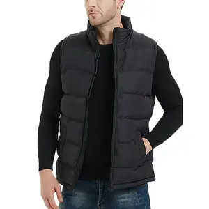 Veste décontractée à col montant pour hommes, de couleur marine pure, pour automne, hiver, vêtements d'extérieur respirants - Product Image 6
