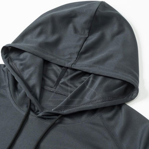 Ropa de calle Cómodas sudaderas con capucha de entrenamiento de gimnasia para hombres Color sólido Sudaderas con capucha de entrenamiento de gimnasia de calidad premium - Product Image 4