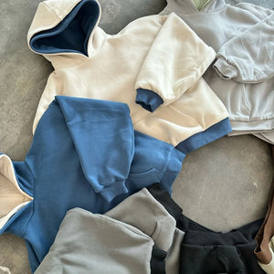 เสื้อฮู้ดแบบสวมหัวแขนปกติของผู้ชายเสื้อสเวตเตอร์ของผู้ชายผ้าฝ้าย100% มีฮู้ดสองชั้นออกแบบได้ตามต้องการ - Product Image 5