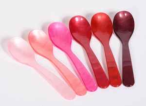 Servidores de ensalada de resina personalizables Cuchara de ensalada de resina hecha a mano para el hogar Hotel Restaurante Espejo Polaco para fiestas Eventos - Product Image 4