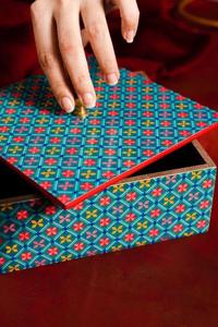 Boîte en bois décorative de luxe indienne faite à la main faveurs de mariage retour git boîtes de fruits secs pour la décoration intérieure - Product Image 2