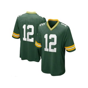 Maillots de football américain avec logo personnalisé de haute qualité pour hommes Service OEM brodé cousu entraînement à manches courtes vente en gros - Product Image 1