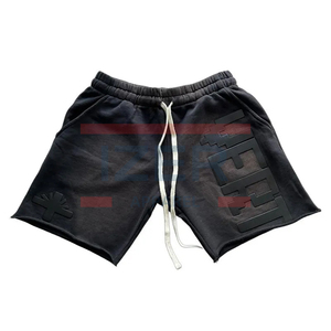 Pantalones cortos de entrenamiento de verano de alta calidad Nuevas llegadas Pantalones cortos de rizo francés de color sólido personalizados para hombres Pantalones cortos de algodón - Product Image 6