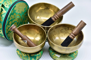 Bols chantants tibétains en acier inoxydable poli de qualité supérieure, instrument de yoga, méditation, guérison sonore, écologique, spirituel - Product Image 3