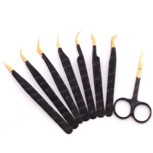 Pince à cils colorée de haute qualité en gros Extension de cils professionnelle pince à cils de marque privée personnalisée - Product Image 4