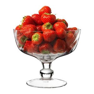 ชามแก้วเสิร์ฟพร้อมตัวคริสตัลใสหรูหราขอบตกแต่งเหมาะสำหรับวางโชว์ของหวานหรือผลไม้กลางโต๊ะ - Product Image 6