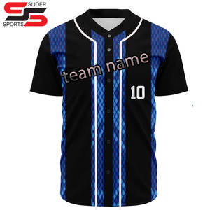 Uniformes de baseball imprimés par sublimation personnalisés respirants de haute qualité maillots de sport durables 100% polyester pour le jeu compétitif - Product Image 5