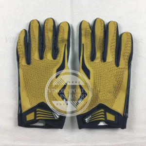 Gants de football américain en polyester respirant sur mesure par le fabricant, service OEM unisexe pour adultes - Product Image 2