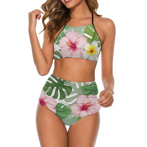 Conjunto de Bikini de Nailon y Elastano de Primera Calidad, Diseño Exquisito con Estampado Floral, Secado Rápido, Protección UV, Traje de Baño para Mujer - Product Image 3