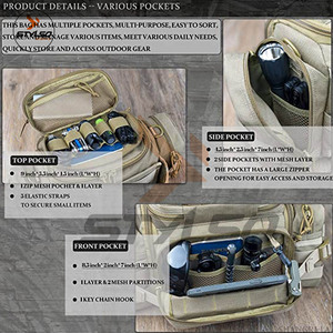 Bolsa deportiva de camuflaje impermeable personalizada al por mayor, mochila de viaje para acampar al aire libre con accesorios de ropa de caza - Product Image 4