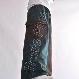 Personnalisable unisexe Ski Baggy Cargo pantalon taille réglable 20,000mm imperméable coupe-vent respirant fermeture éclair grande taille coupe ample - Product Image 2