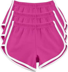 กางเกงขาสั้นออกกำลังกายเอวสูงสำหรับผู้หญิง ยี่ห้อ Star Works Corporation เนื้อผ้าระบายอากาศ ยืดหยุ่นได้ สวมใส่สบาย พร้อมปักโลโก้ตามสั่ง ผ้าถักเนื้อนุ่ม - Product Image 4