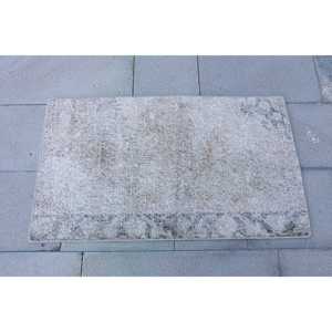 พรมวินเทจ ขนาด 1.3x3.3 ฟุต พรมขนาดเล็ก สีเทา ลายอิคัต ทำจากขนสัตว์แบบตุรกี - Product Image 4