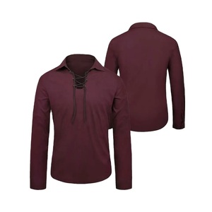 Nueva camisa jacobita ecológica antiarrugas, nueva llegada más vendida, camisa escocesa de manga larga para hombre, escocesa jacobita Ghillie - Product Image 1