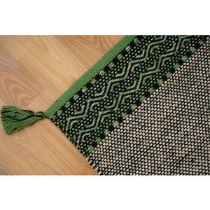 พรมผ้าฝ้ายทอมือมาใหม่4ด้านและชุดพรมและพู่ทำด้วยมือสำหรับห้องนั่งเล่นห้องนอน - Product Image 3