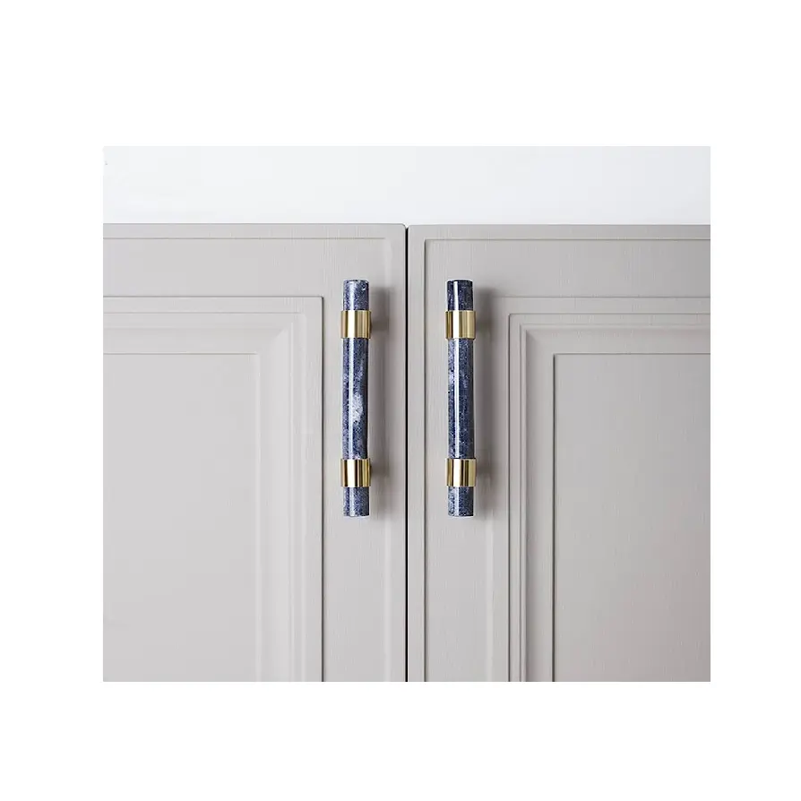 Best quality brass and marble door handle furniture accessories cabinet and door marble and door handle at low price