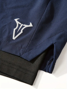 Pantalones cortos de gimnasio de fitness profesionales OEM de alta calidad de poliéster personalizado de secado rápido de talla grande de malla de impresión informal para correr pantalones cortos de hombre - Product Image 3