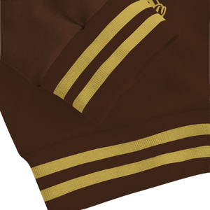 Iota Phi Theta Fraternity Greek Life 1963 Varsity Jacket Brown Gold Letterman Apparel Premium Collegiate Outerwear - Product Image 5