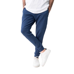 Pantalon de jogging slim pour homme, coupe ajustée, extensible, 100% coton, respirant, séchage rapide, entraînement, gym, streetwear, bas de tenue décontracté et athlétique - Product Image 2