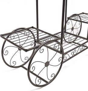 ที่วางกระถางต้นไม้ในสวนแบบมีขาตั้ง6ชั้นสไตล์ปารีสเหมาะสำหรับบ้านสวนลานบ้าน (สีบรอนซ์) - Product Image 3