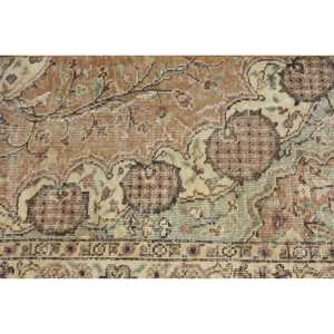 พรมขนสัตว์ตุรกีสไตล์วินเทจคลาสสิกงานแฮนด์เมดขนาด21X34ฟุตสีน้ำตาลสีเบจเย็บปะติดปะต่อกันทรงสี่เหลี่ยมผืนผ้าดีไซน์สำหรับห้องนั่งเล่นห้องนอนน้ำยาง - Product Image 5