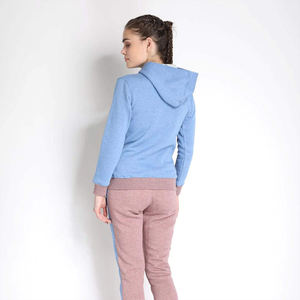 Ensemble de survêtement à fermeture éclair respirant pour femmes de qualité supérieure costume de Jogging deux pièces pour Fitness Yoga veste à glissière survêtement pour l'hiver - Product Image 6