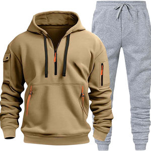 2025 New <b>Men</b> Tracksuit 2 Pieces Sets Hooded Sweatshirt +Drawstring Pants Male <b>Hoodies</b> <b>Running</b> Sportswear <b>Men</b> Autumn Sportwear - Product Image 1