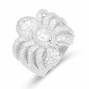 Vente en gros de bagues papillon ajustables en or 14kt, bijoux hip hop, bagues en diamant cultivées en laboratoire, bagues créatives pour cadeaux - Product Image 6