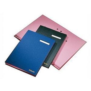 Esselte Signature DIN <b>A4</b> File <b>Folder</b> Polypropylene in Black/Pink with 20 Compartments - Product Image 3