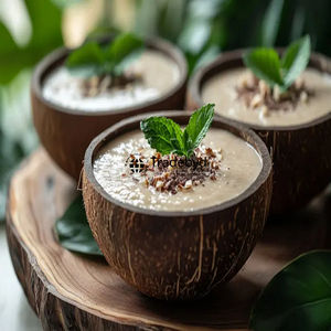 Tasse de noix de coco pour une vie durable Verres à coquille réutilisables naturels Idéal pour les cadeaux par Tradebyd - Product Image 4