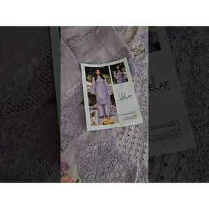 Conjunto de traje de tela bordada Chikankari para mujer Elaf Premium TC-1630 ELY-3B Paradise - Product Image 2