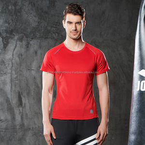 100% เสื้อยืดลำลองลำลองทรงสปอร์ตสีเงินไอออนแห้งเร็วไซส์ใหญ่พิเศษใส่ได้ทั้งชายและหญิงทรงสั้นเนื้อแข็งแบบถักหน้าจอว่างเปล่าสำหรับผู้ชาย - Product Image 1