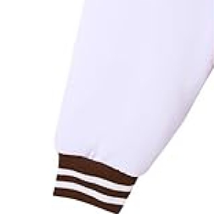 <b>Men</b> Classic Brown Varsity <b>Jacket</b> Premium Athletic Letterman with Contrast <b>White</b> Sleeves custom size and design - Product Image 5