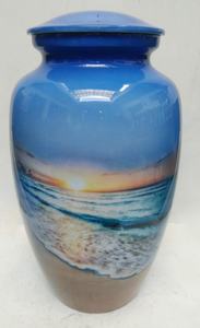 Tendance Urne funéraire personnalisée pour cendres commémoratives humaines Urne funéraire en métal de taille personnalisée pour fournitures funéraires - Product Image 4