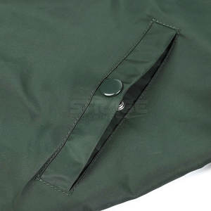 Chaqueta Bomber de Invierno para Hombre de Cuero Personalizada al por Mayor con Cuello Alto, Tela de Lona y Diseño Ecológico - Product Image 4