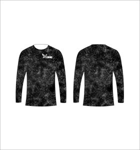 T-shirt à manches longues Ferocious, imprimé géométrique abstrait, col rond, séchage rapide, haut tricoté décontracté pour homme, vente en gros, OEM personnalisé - Product Image 3