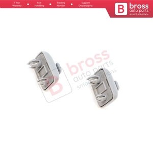 BDP1655-1ที่บังแดด2ชิ้นที่หนีบแบบตะขอสีเทาสำหรับ A1 A3 A4 B7 B8 B9 A5 A6 C6 Q2 Q3 Q5 TT exeo - Product Image 2