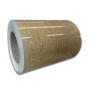 Bobina de Acero con Recubrimiento de Color Madera, Prepintada PPGI PPGL, Resistente a la Corrosión, Ancho y Grosor Personalizados para Construcción - Product Image 5