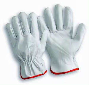 Gants de travail en cuir véritable avec logo personnalisé haute performance Conception de sécurité du pouce de l'aile pour la protection des bras du conducteur Couleurs personnalisées - Product Image 3