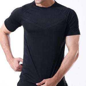 เสื้อยืดออกกำลังกายออกแบบลายพื้นด้วยโพลีเอสเตอร์/ ผ้าฝ้าย280กรัมผ้าถักแบบทางการ - Product Image 4