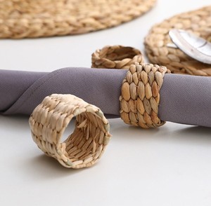 Wicker <b>Rustic</b> Napkin Rings, Perfect for <b>Farmhouse</b> Party, <b>Dining</b> Room, <b>Table</b> Decoration - Product Image 2