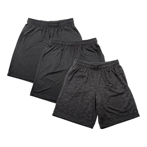 Shorts de sport pour homme à imprimé camouflage noir - Élégants et durables pour les séances d'entraînement et les aventures en plein air - Product Image 1