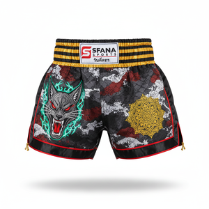 กางเกงขาสั้นฝึกซ้อมมวยไทย MMA สำหรับผู้ชาย SFANA SPORTS น้ำหนัก 180 กรัม แห้งเร็ว ระบายอากาศได้ดี เหมาะสำหรับการฝึกคิกบ็อกซิ่ง มวย และการออกกำลังกายที่ยิม - Product Image 5