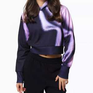 Sudadera con Capucha Casual Transpirable para Mujer, Otoño, Algodón y Felpa, Talla Grande, Cierre, 400 Gsm, Gruesa, Bordada - Product Image 1