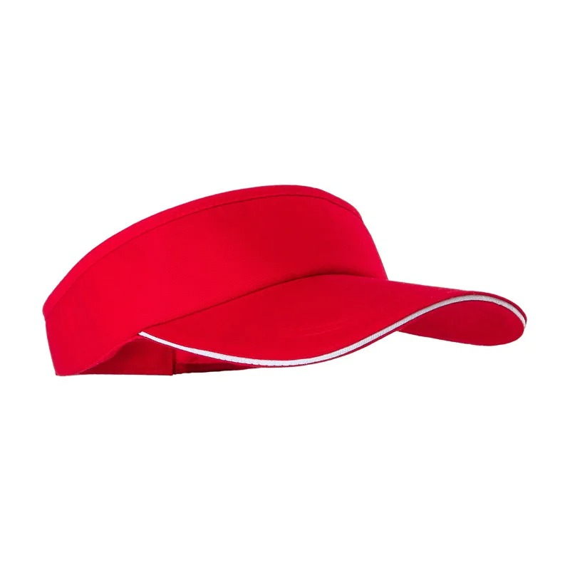 Adjustable Summer Breathable Canvas Top Sun Hat for Men Women Waterproof Visor Protection Tennis/Running Sunscreen Cap Empty