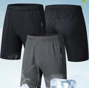 กางเกงขาสั้นกีฬาฤดูร้อน แห้งเร็ว ทรงห้าส่วน เอวยางยืด ลายเรียบ สวมใส่สบาย ทรงหลวม ระบายอากาศได้ดี - Product Image 5