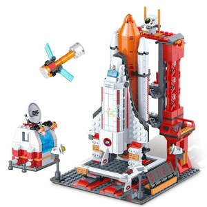 Arospatiale Rocket DIY Assembly Building <b>Block</b> Sets 1:72 Scale <b>Plastic</b> <b>Blocks</b> for Kids Packaged by Type - Product Image 1